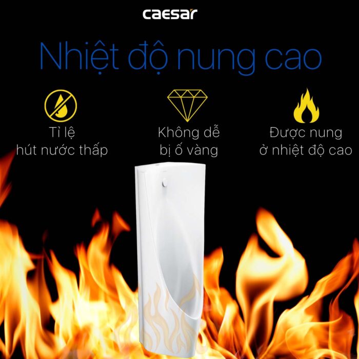 Bồn tiểu nam CAESAR U0239 đặt sàn - Ảnh 4