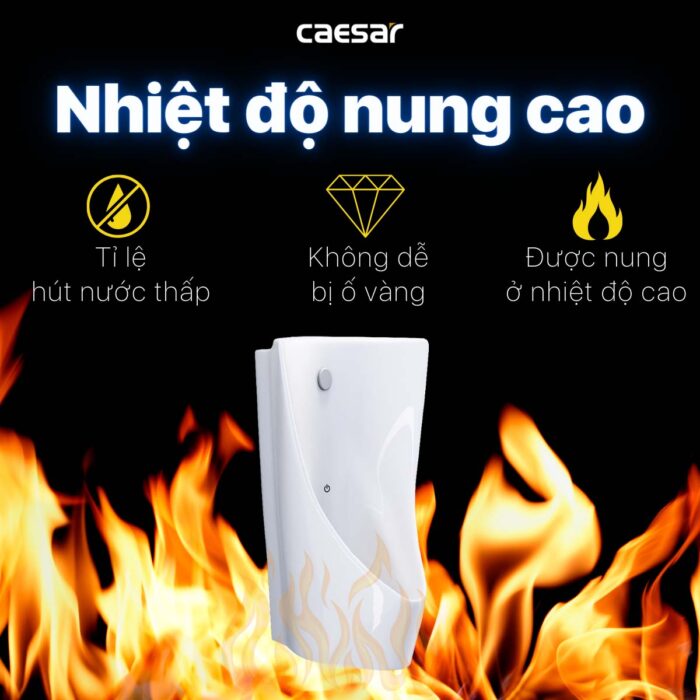 Bồn tiểu nam CAESAR UA0234 cảm ứng treo tường - Ảnh 11
