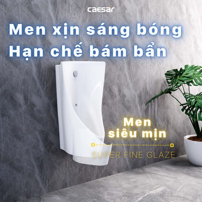Bồn tiểu nam CAESAR UA0234 cảm ứng treo tường - Ảnh 8