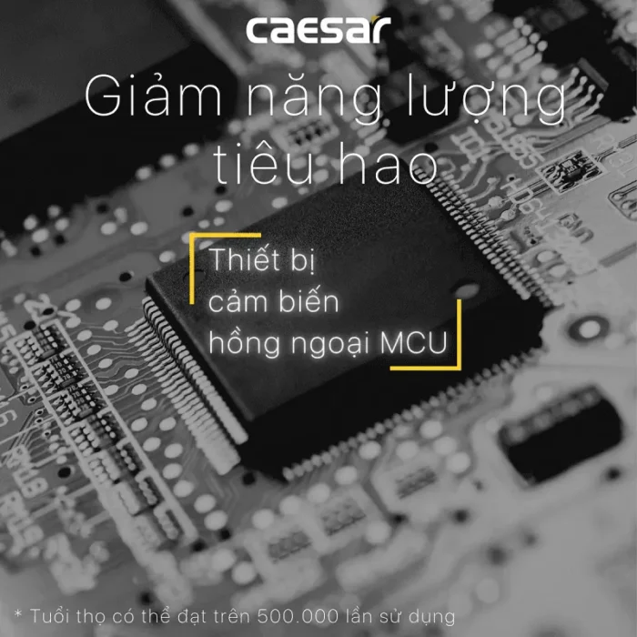 Van xả tiểu CAESAR A649OZ cảm ứng dùng điện - Ảnh 8