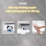 Vòi lavabo CAESAR B350CU nóng lạnh - Ảnh 5