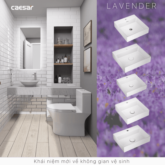 Chậu lavabo đặt bàn CAESAR L5221 - Ảnh 19