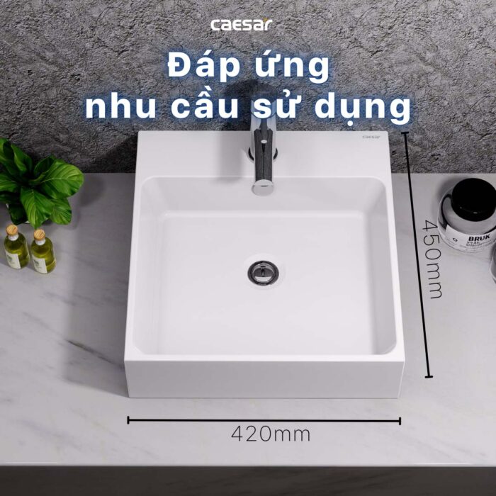 chậu lavabo đặt bàn CAESAR LF5261 - Ảnh 13