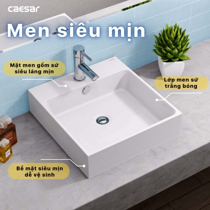 chậu lavabo đặt bàn CAESAR LF5261 - Ảnh 10