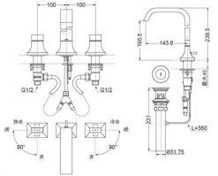 Vòi chậu lavabo TOTO TLG09201B 2