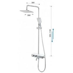 CAESAR S788C - Vòi sen cây nhiệt độ 1 Vòi sen cây Caeasr S788C nhiệt độ 2