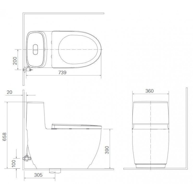 INAX AC-1052 CW-KB22AVN - Bồn cầu thông minh nắp rửa điện tử 2 INAX AC-1052 CW-KB22AVN - Bồn cầu thông minh nắp rửa điện tử