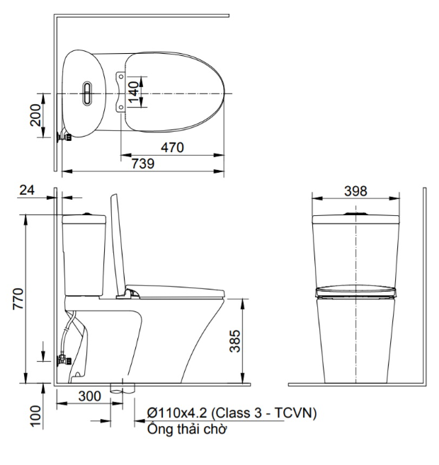 INAX AC-700A CW-KB22AVN - Bồn cầu thông minh nắp rửa điện tử 2 INAX AC-700A CW-KB22AVN - Bồn cầu thông minh nắp rửa điện tử
