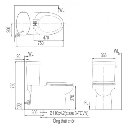 INAX AC-710A CW-S32VN - Bồn cầu thông minh nắp rửa cơ