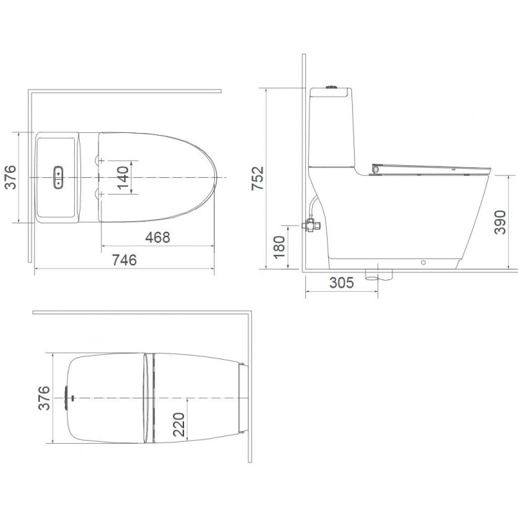 INAX AC-832 CW-KB22AVN - Bồn cầu thông minh nắp rửa điện tử 2 INAX AC-832 CW-KB22AVN - Bồn cầu thông minh nắp rửa điện tử