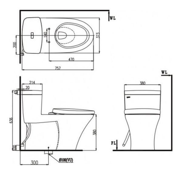 INAX AC-900R CW-H17VN - Bồn cầu thông minh nắp rửa điện tử