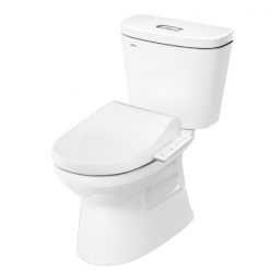 Bồn Cầu 2 Khối INAX C-306A + CW-H18VN nắp rửa điện tử
