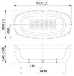 Bồn tắm INAX BF-1858V lập thể 1.8M 2