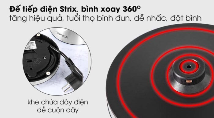 Ấm siêu tốc HAFELE T-9017 535.43.730 1L - Ảnh 6