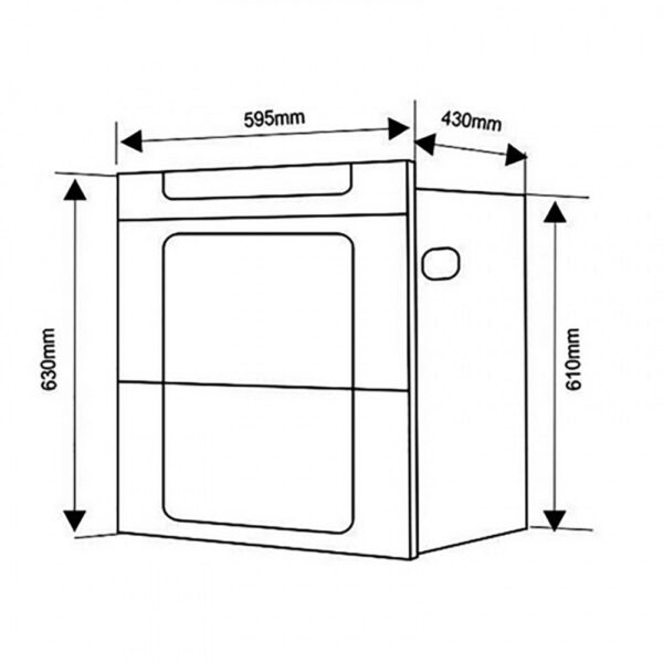 Bản vẽ kích thước Máy sấy bát Faster FS A22 âm tủ