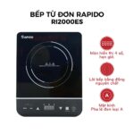 Bếp từ đơn RAPIDO RI2000ES - Ảnh 2