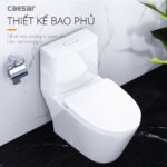 Bồn cầu 1 khối CAESAR C1363 nắp êm MU263 - Ảnh 6