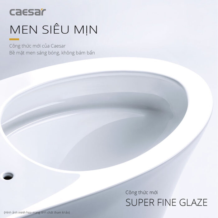 Bồn cầu 1 khối CAESAR C1363 nắp êm MU263 - Ảnh 7