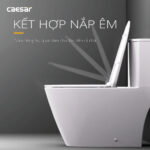 Bồn cầu 1 khối CAESAR C1363 nắp êm MU263 - Ảnh 9