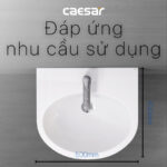Chậu lavabo treo tường CAESAR L2152 P2445 - Ảnh 5