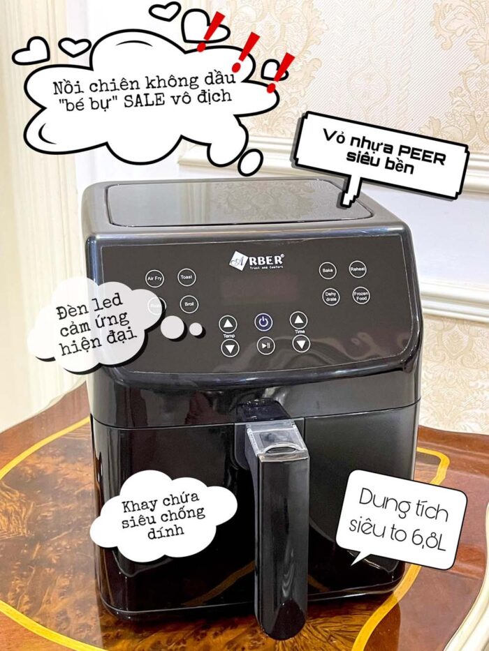 Nồi chiên không dầu ARBER ABNCKD5.5 5.5 lít - Ảnh 2