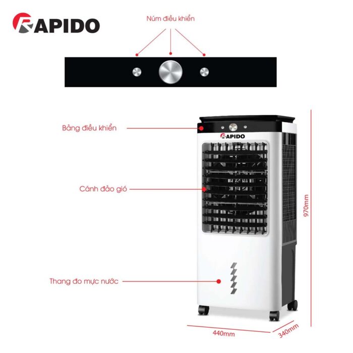 Quạt điều hòa RAPIDO Everest 6000M - Ảnh 5