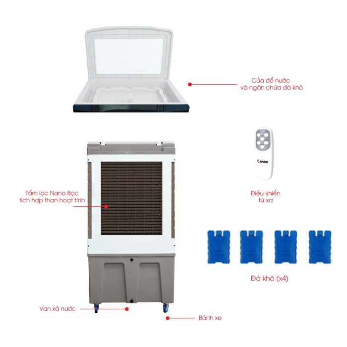 Quạt điều hòa RAPIDO Everest 9000D - Ảnh 5