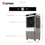 Quạt điều hòa RAPIDO Everest 9000M - Ảnh 6