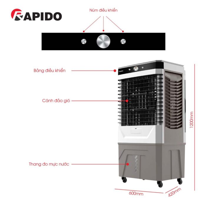 Quạt điều hòa RAPIDO Everest 9000M - Ảnh 6