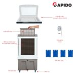 Quạt điều hòa RAPIDO Lucky 9000D - Ảnh 4