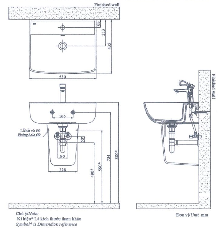 INAX AL-312V (EC/FC) - Chậu lavabo đặt bàn