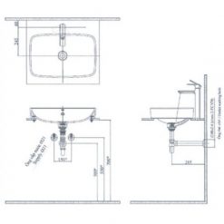 INAX AL-299V - Chậu lavabo đặt bàn