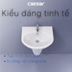 chậu lavabo treo tường Caesar L2152 P2443 chân lửng - Ảnh 10