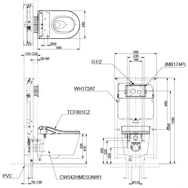 TOTO CW542HME5UNW1 TCF802C2Z WH172AAT - Bồn cầu thông minh nắp rửa điện tử 1 TOTO CW542HME5UNW1 TCF802C2Z WH172AAT - Bồn cầu thông minh nắp rửa điện tử