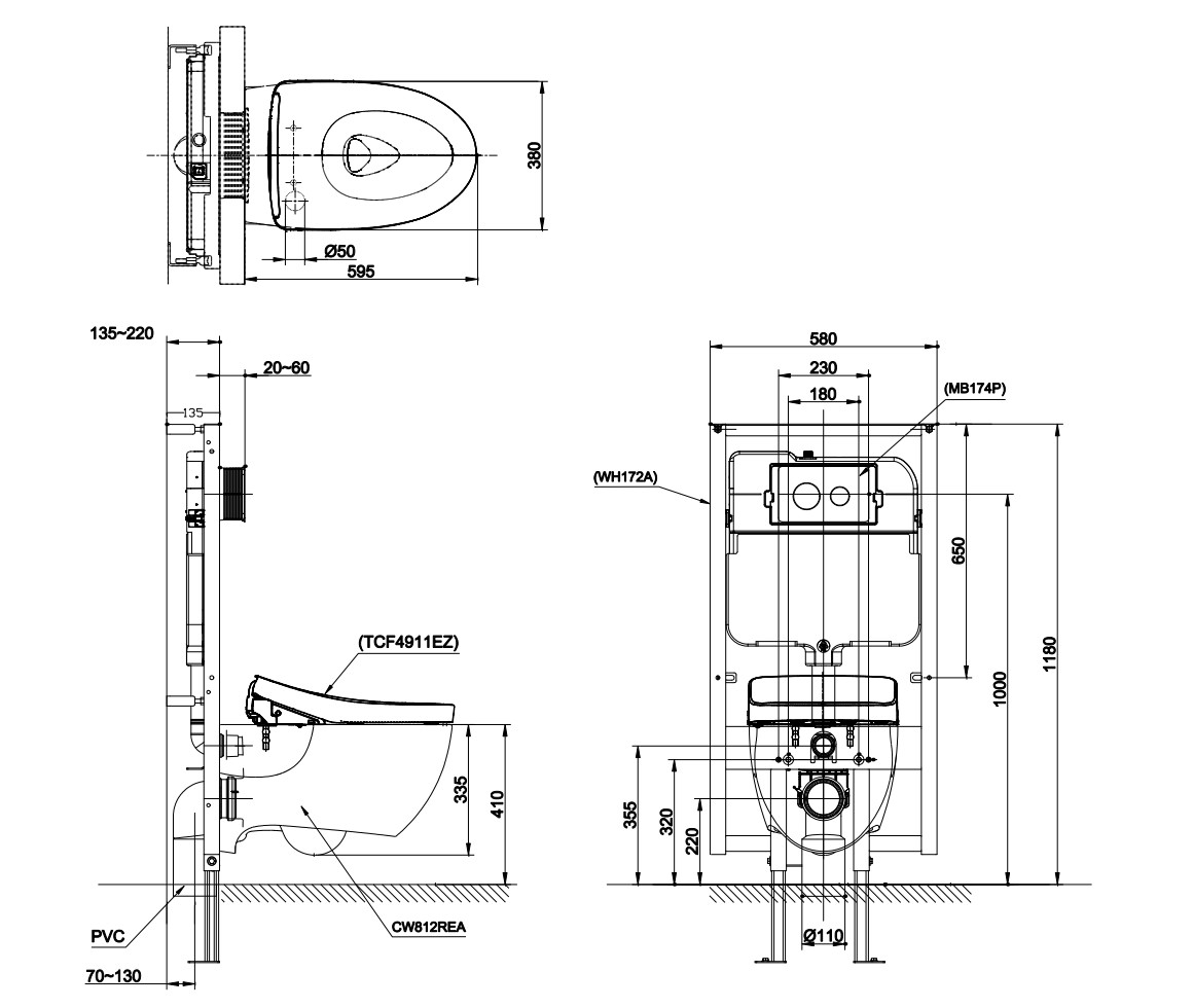 TOTO CW823REAW12 - Bồn cầu thông minh nắp rửa điện tử TCF4911EZ 1 TOTO CW823REAW12 - Bồn cầu thông minh nắp rửa điện tử TCF4911EZ