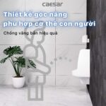 Bồn tiểu nam Caesar U0240 treo tường - Ảnh 7