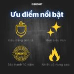 Bồn tiểu nam Caesar U0282 treo tường - Ảnh 5