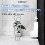 Bồn tiểu nam Caesar U0282 treo tường - Ảnh 6