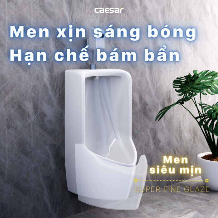Bồn tiểu nam Caesar U0282 treo tường - Ảnh 7