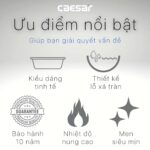 Chậu lavabo treo tường CAESAR L2150 P2445 chân dài - Ảnh 6