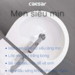 Chậu lavabo treo tường CAESAR L2150 P2445 chân dài - Ảnh 8