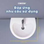 Chậu lavabo treo tường Caesar L2150 P2443 chân lửng - Ảnh 12