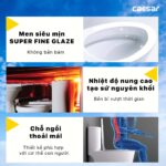 Bồn cầu thông minh CAESAR C1364F TAF400H (CD1364) nắp rửa điện tử - Ảnh 8