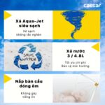 Bồn cầu thông minh CAESAR C1375F TAF400H (CD1375) nắp rửa điện tử - Ảnh 5