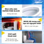 Bồn cầu thông minh CAESAR C1375F TAF400H (CD1375) nắp rửa điện tử - Ảnh 7