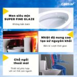 Bồn cầu thông minh CAESAR CD1340 TAF400H nắp rửa điện tử - Ảnh 6