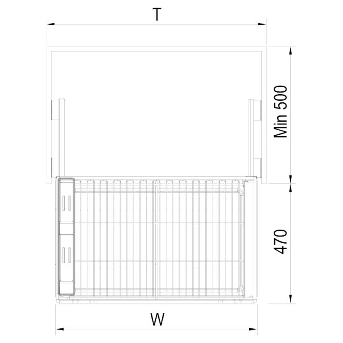 Giá bát đĩa tủ dưới Faster FS DP 600S VIP - Ảnh 2