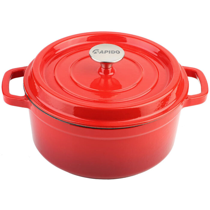 Bộ nồi Rapido RK202224 3 món gang đúc tráng men - Ảnh 3