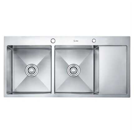 Chậu rửa bát inox Sevilla SV-10045 dương bàn 2 hố 1 bàn