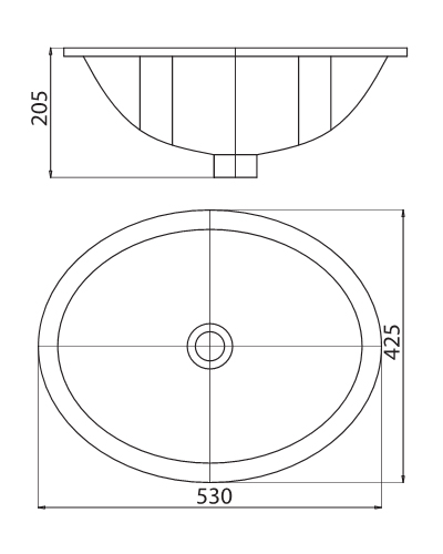VIGLACERA CA2 - Chậu lavabo âm bàn 1 Chậu rửa bàn đá Viglacera CA2 (BS412) - Chất lượng tốt, giá thành rẻ